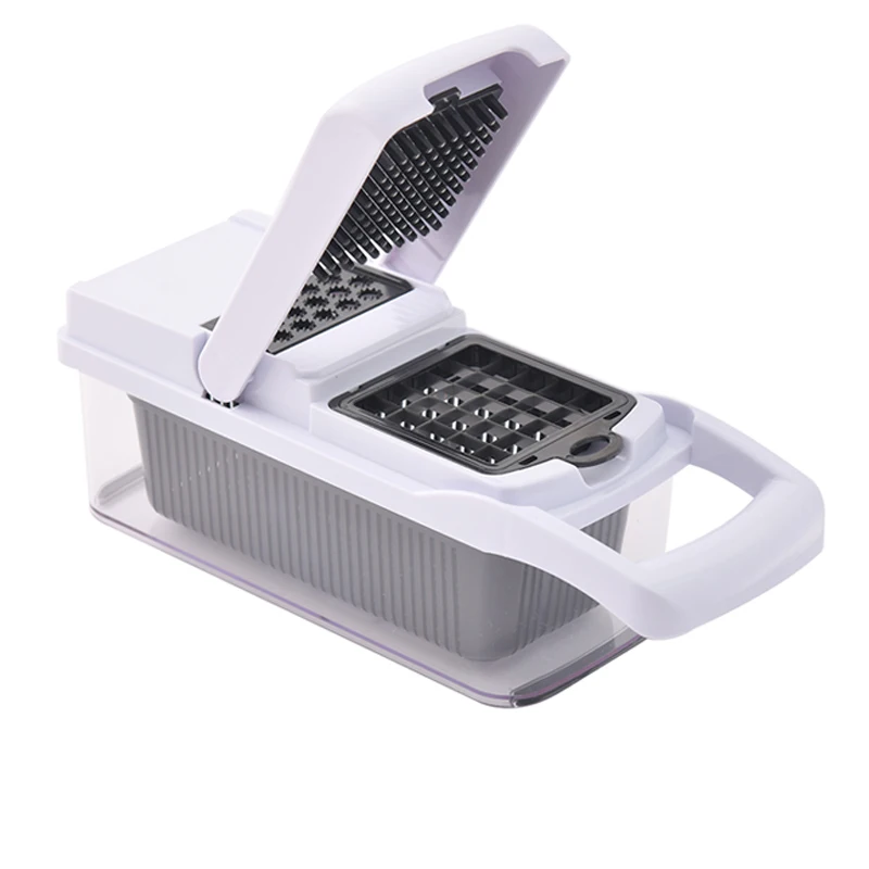 22 1 Kitchen Multifunctional Steel Mandoline Vegetable Slicer Hand Operated Manual Salad Food Onion Cutter Chopper PP Tool