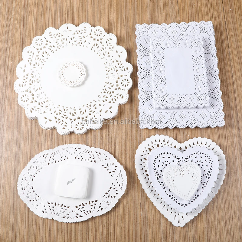 Good Quality Tray Doilies Cheap Price Zhejiang Lace Coloured Paper Doilies