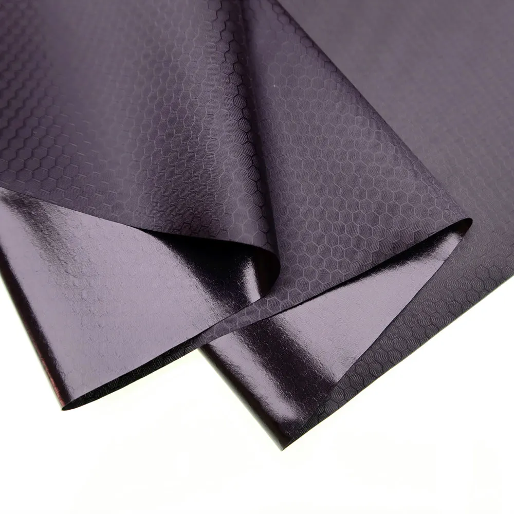 Полиэфирная ламинированная ткань ТПУ 75D черного цвета с изображением футбольной сетки для надувной Водонепроницаемой