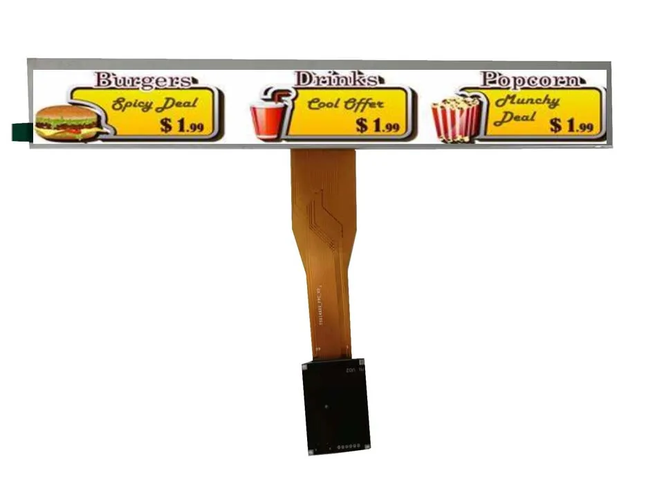 bar lcd 10.4inch 1024*100 stretched bar lcd display RGB lcd  bar screen