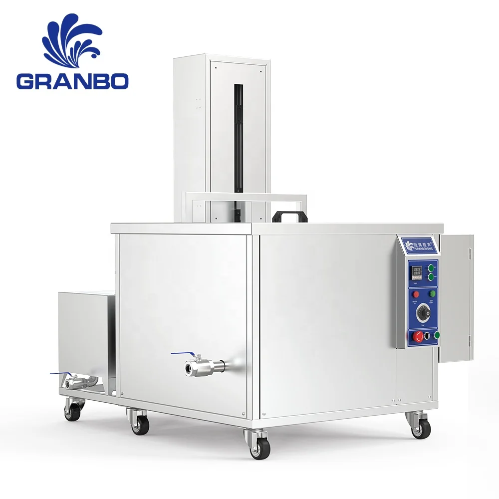 2024 Granbo GM-SL Series 45~960L Industrial Ultrasonic Cleaning Machine with Lifting Filtering Engine Blocks Cylinder Auto Parts