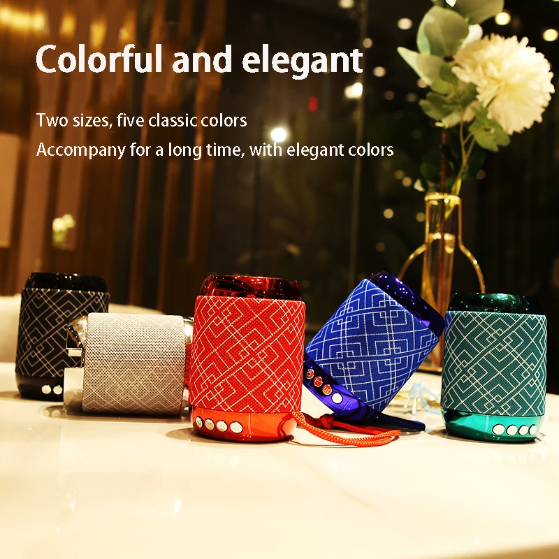 Low-priced new colorful and fashionable subwoofer portable wireless hands-free speaker