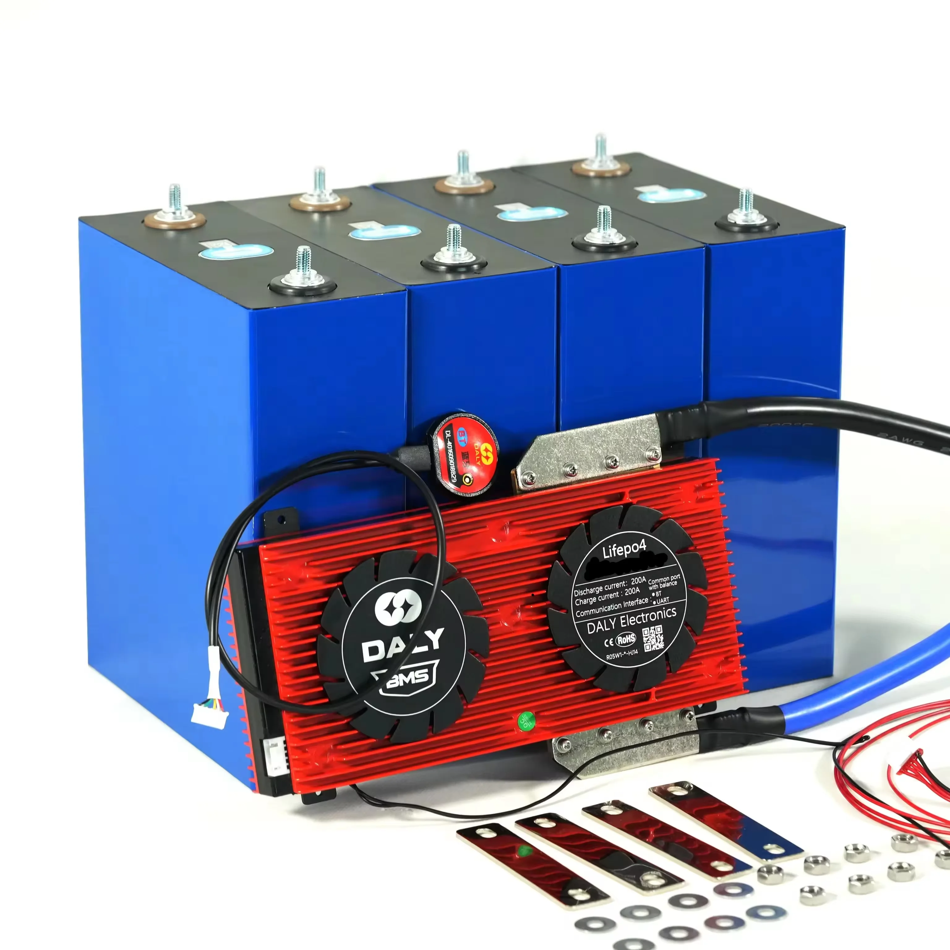 Система управления аккумулятором Lifepo4 3 2 В bms 16s 48v pcb boar 80a 100a 120a 150a bt uart 485 8s 24v 4s 12v lifepo4 smart