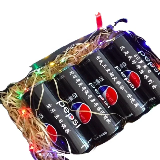 Wholesale 150ml 250ml 330ml 355ml 500ml slim aluminum soft drink can for juice beer wine and  can be custom-made into gift boxes