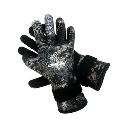 Neoprene 3mm camouflage swimming diving gloves non-slip wear resistant fishing diving gloves warm cold diving suit gloves
