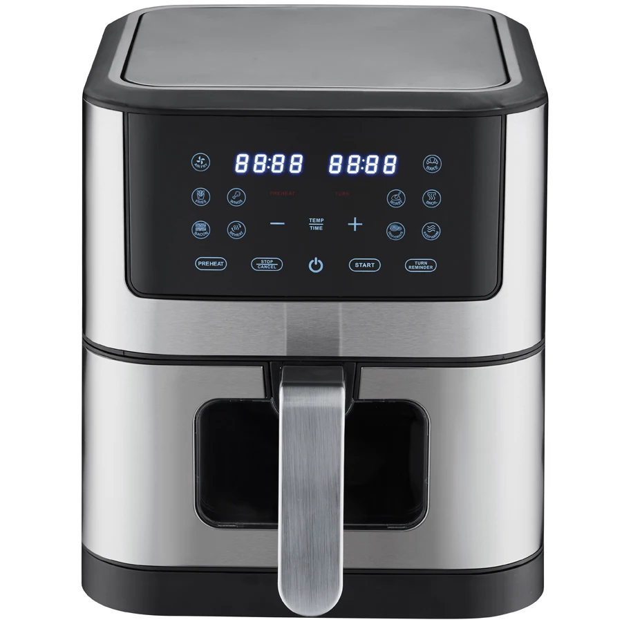 Factory Made Observation Window Best Selling 12L Without & No Oil Digital Air Fryer With Touch Screen