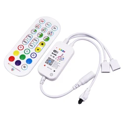 Tuya Wifi RGB Music Controller LED Dimmer 5V 12V 24V Colorful LED Strip Works with Alexa Google Assistant DC5-24V
