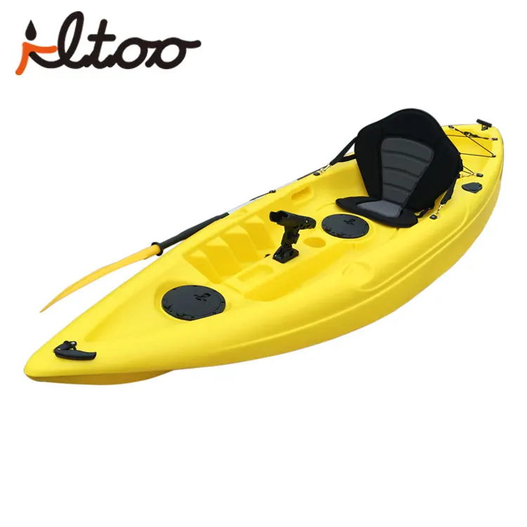 factory price cheap 9ft 2.75m Single person kayak LLDPE or HDPE Fishing Boat leisure river kayak