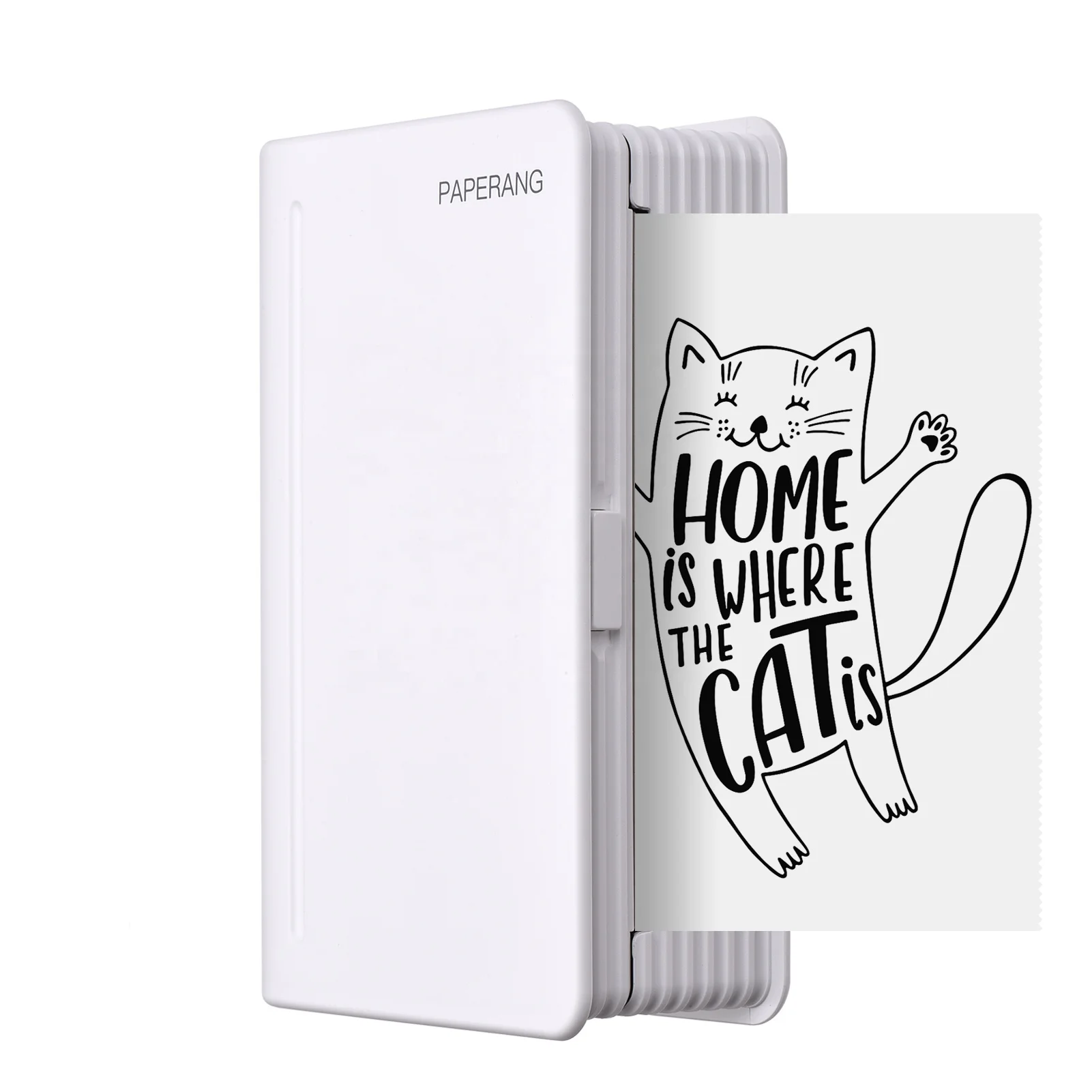 Термопринтер с голубыми зубьями для фотографий Paperang Max 112 мм, портативный карманный мини-принтер для школы, дома, офиса, канцелярские принадлежности, аксессуары