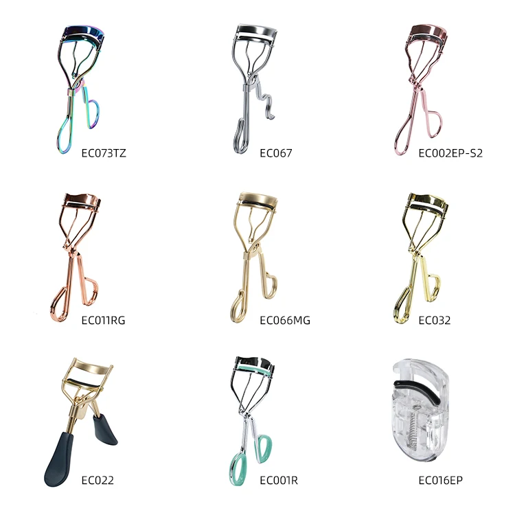Hot Selling Custom Color/Logo Women Makeup Lash Curls Types Private Label Mini Black Long Lasting Eyelash Curler Wholesale