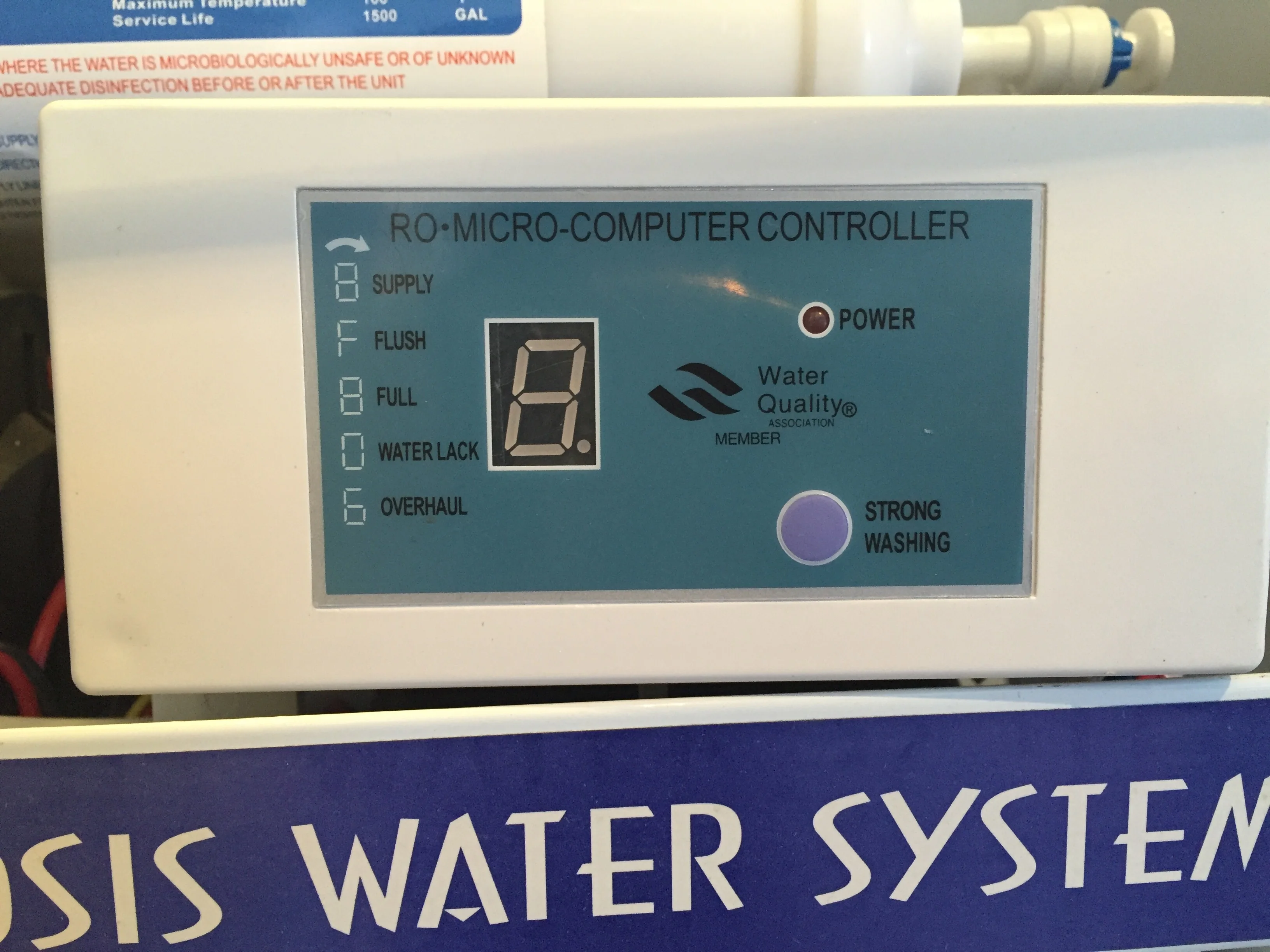 household water purifier ro system controller with 8 display