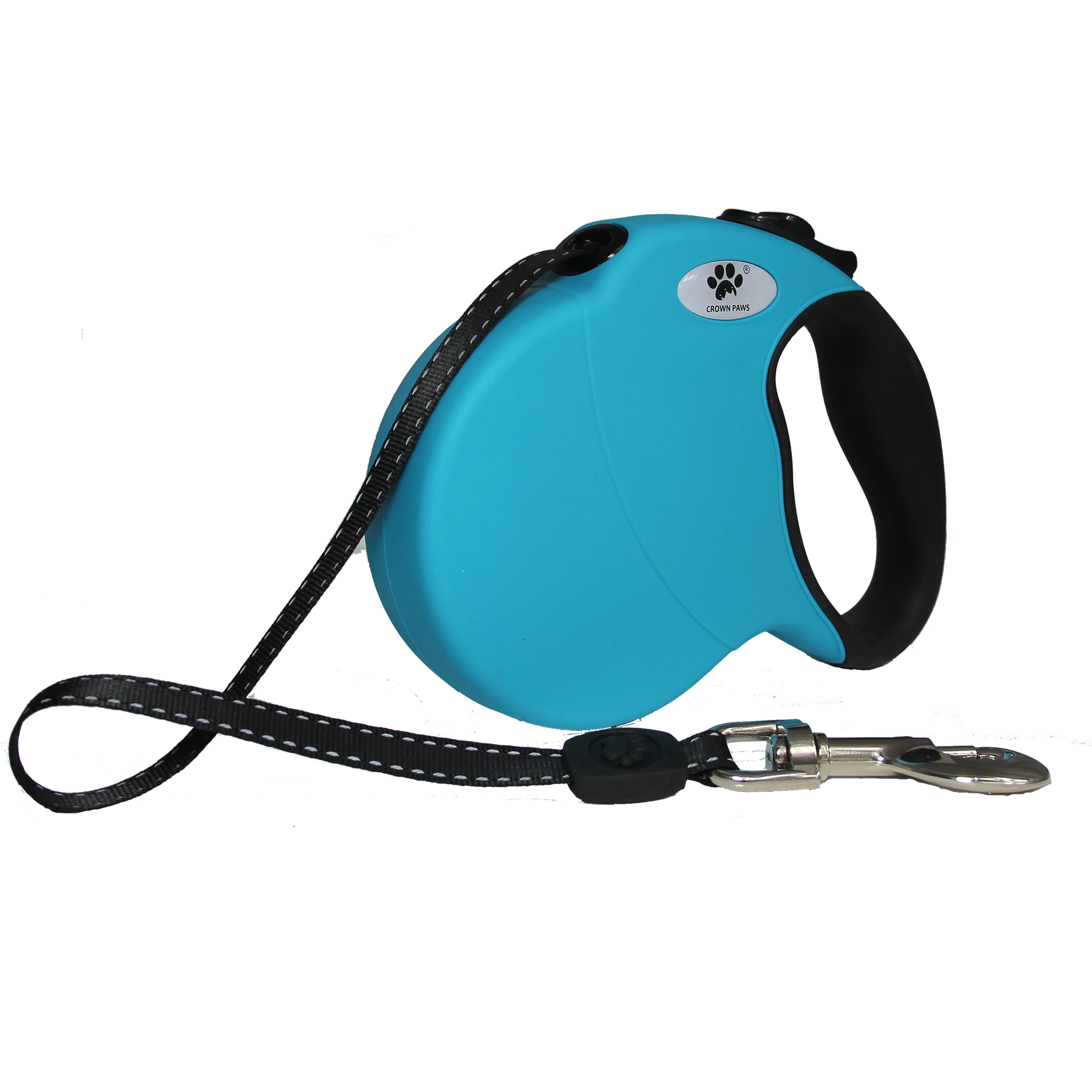 LEAD PET Retractable Dog Leash With Anti-Slip Handle 16 ft Strong Nylon Reflective Tape One Handed Brake Free Movement