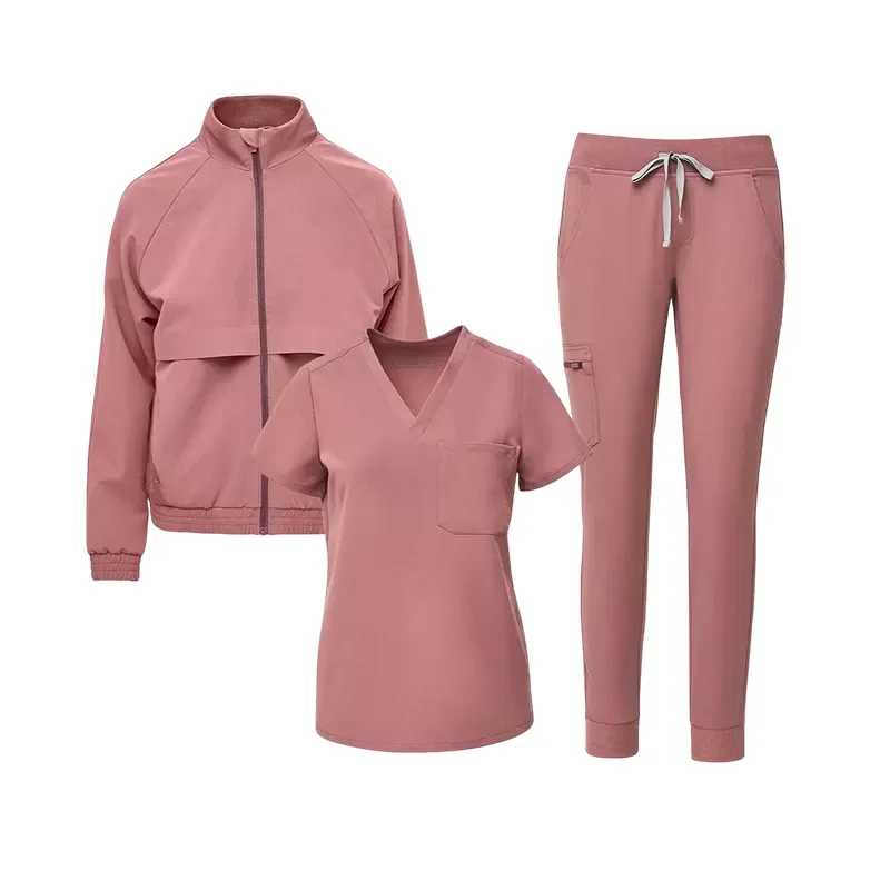 Oem&odmle Women Medical Umedical Scrub Set Woven Medical Uniforms for Women Hospital Uniforms Nurse Scrub Suit Designs