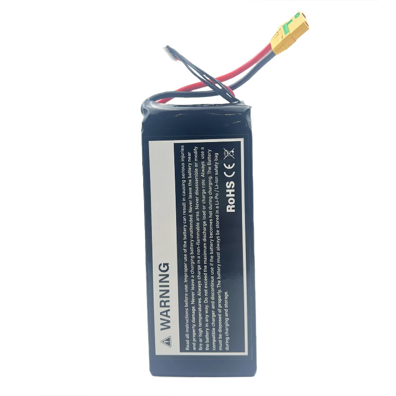 Deep Cycle Rechargeable Lithium Polymer Batteries 12V 20Ah 24Ah 30Ah 22.2 Volt Battery Pack For Big Drones