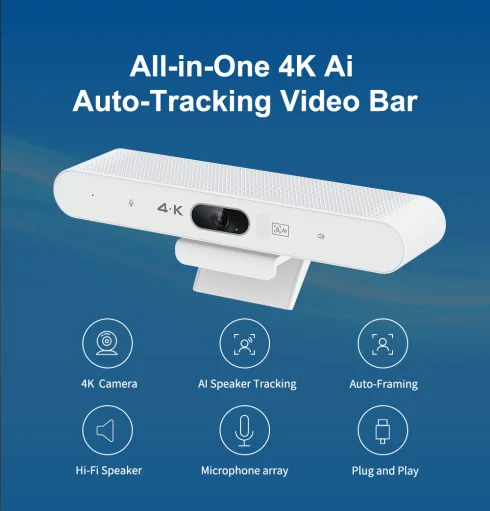 Hot Sales Ultra High Definition 4K conference Web Camera with Zoom USB Streaming  PC Webcam