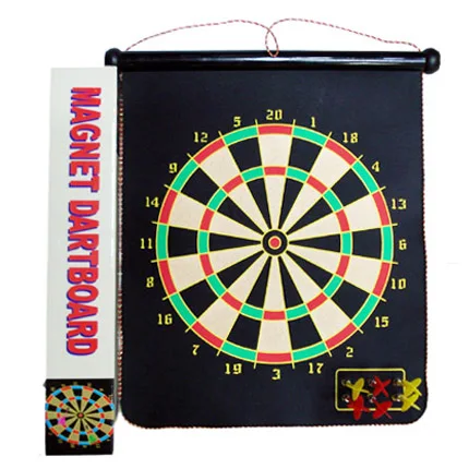 Custom Design Rolling Up Magnetic Dart Board Game with Double Sided Dartboard for Kids Adults Family Indoor Games
