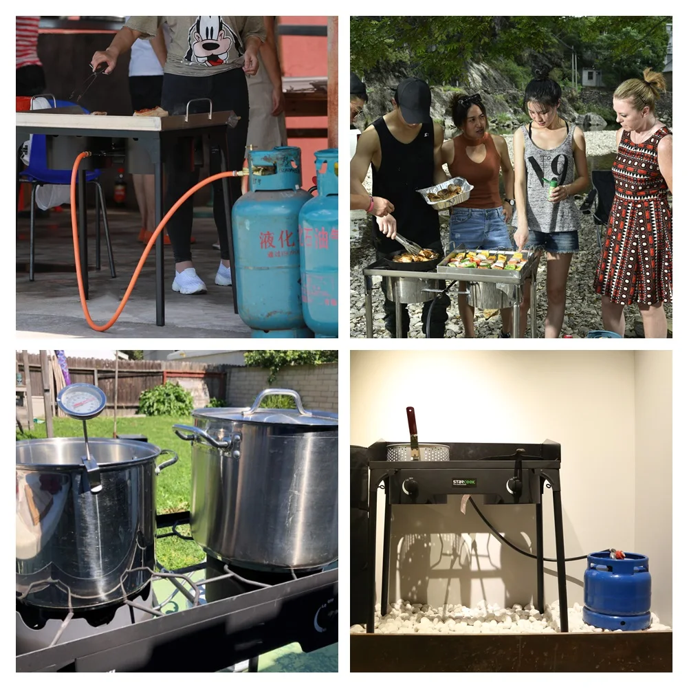 Portable Outdoor 2 Burner Gas Cooking Camp Stove Explore Gas Stove For Outdoor