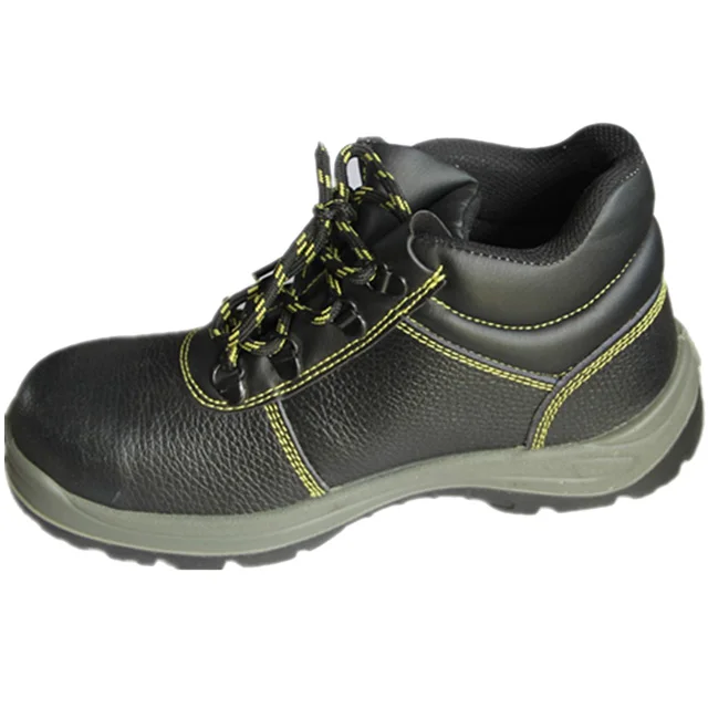 
Cow split embossed leathert steel midplate anti smash puncture resistance waterproof S2 safety shoes 