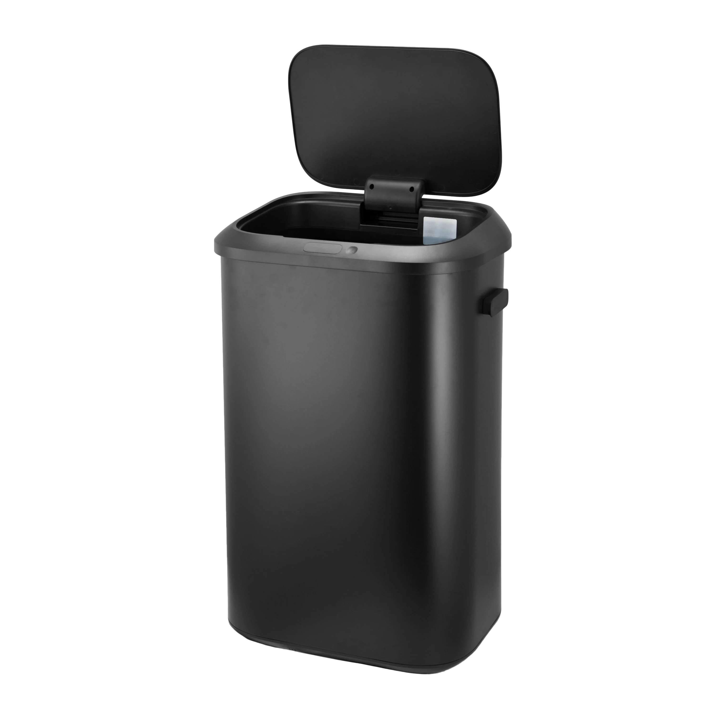 50L Rectangular Sensor Touchless Stainless Steel Recycling Bin Smart Electronic Lid Indoor Use Standing Structure