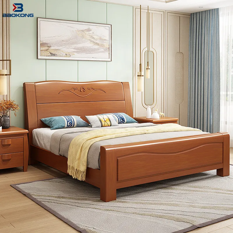 Экономия места гидравлический подъемник хранилище большой размер деревянная двойная кровать белого