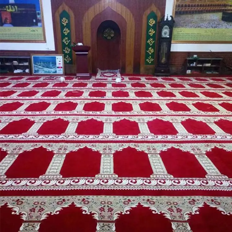 High Quality And Super Soft Mosque Prayer Hand Tufted Mosque Carpets Muslim Carpet