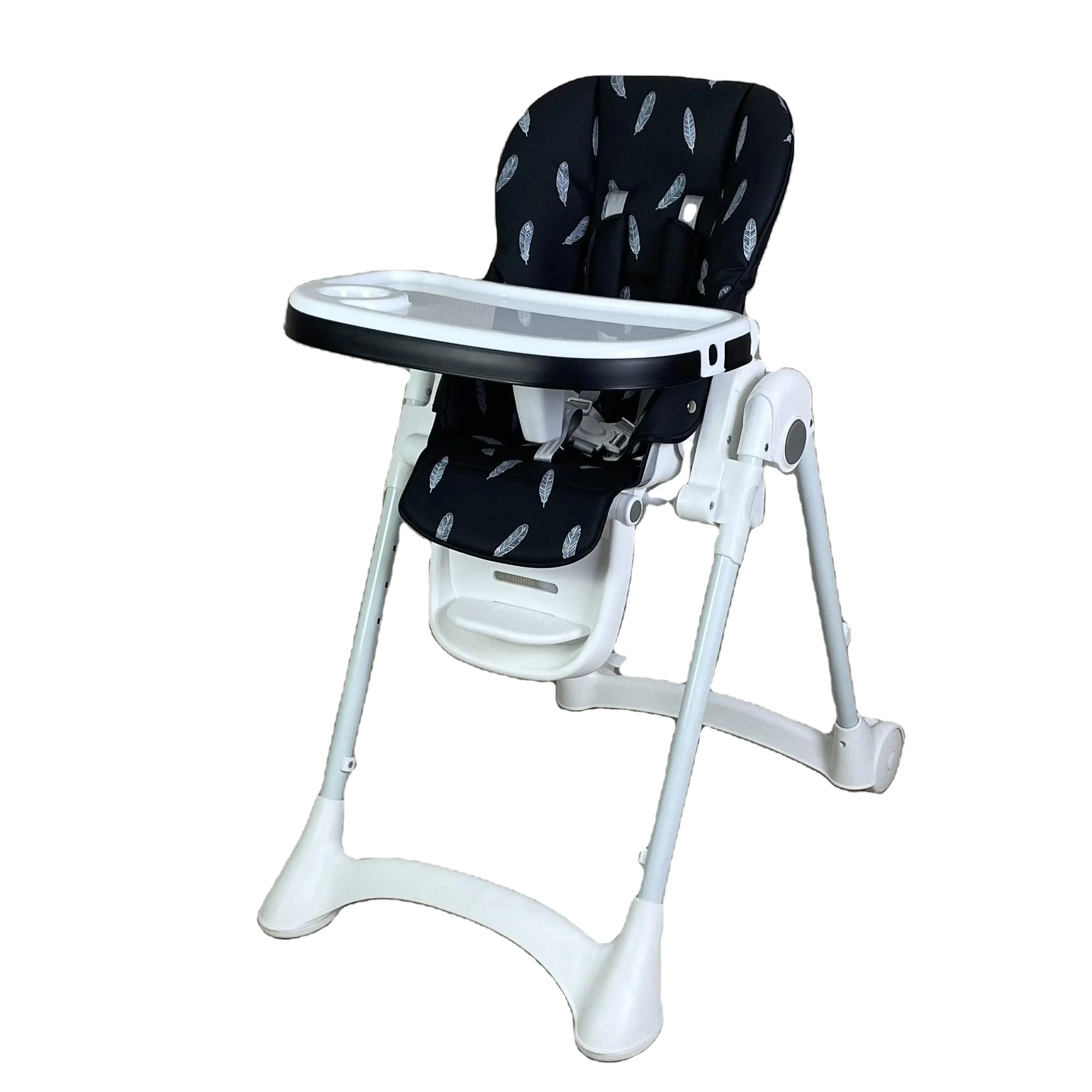 Baby High Feeding Chair Kids Table Foldable Dining Chair Adjustable Height