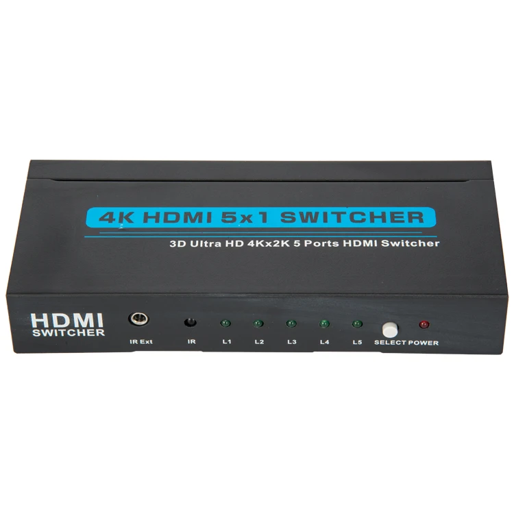 HDMI аудио экстрактор HDMI 1,4 переключатель 4x1 аудио четыре входа на один выход A поддержка 4K 30 Гц 5 в 1 выход HDMI переключатель