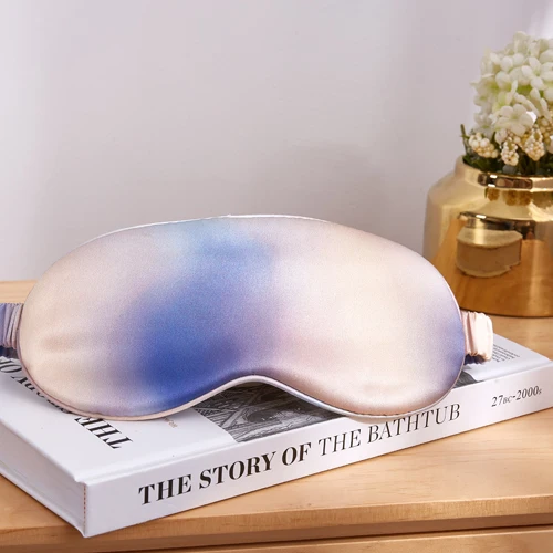 New design double sided sleeping eye mask silk weighted mulberry silk sleep mask