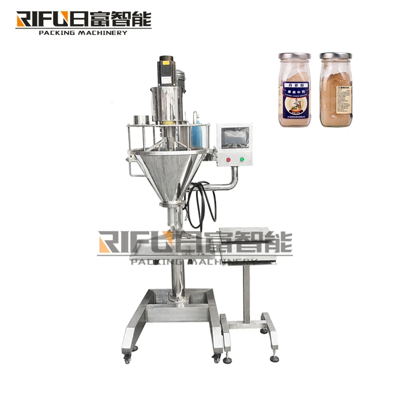 Semi-automatic flour spice powder filling machine/manual screw filling machine