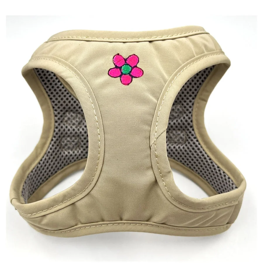 Custom Waterproof Nylon Pet Supplies Embroidery Logo Air Mesh Small Teddy Dogs Vest No Pull Adjustable Step in Cat Dog harness