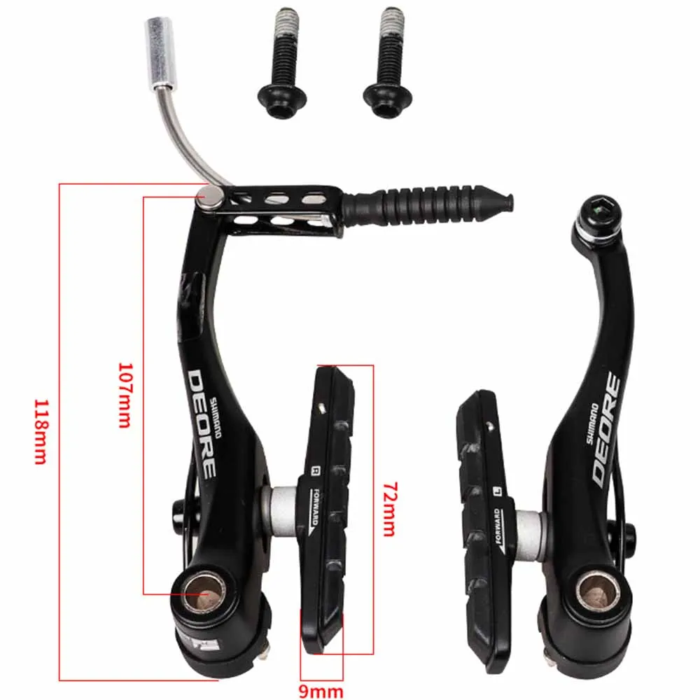 
Details about Shimano Alivio BR-T610 V-Brake Set MTB FRONT AND REAR SET Black 