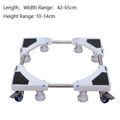 Plastic Base for Washing Machine and Refrigerator Multi-function Washing Machine Base With Adjusting Frame Fridge Stand