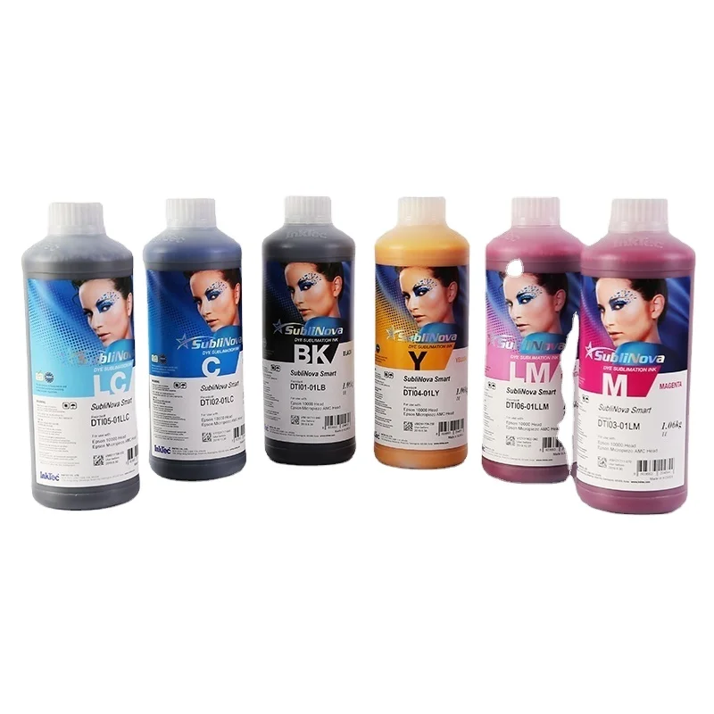 1000ml 6 color original Korea inktec sublinova heat transfer sublimation dye ink for T-shirt printing