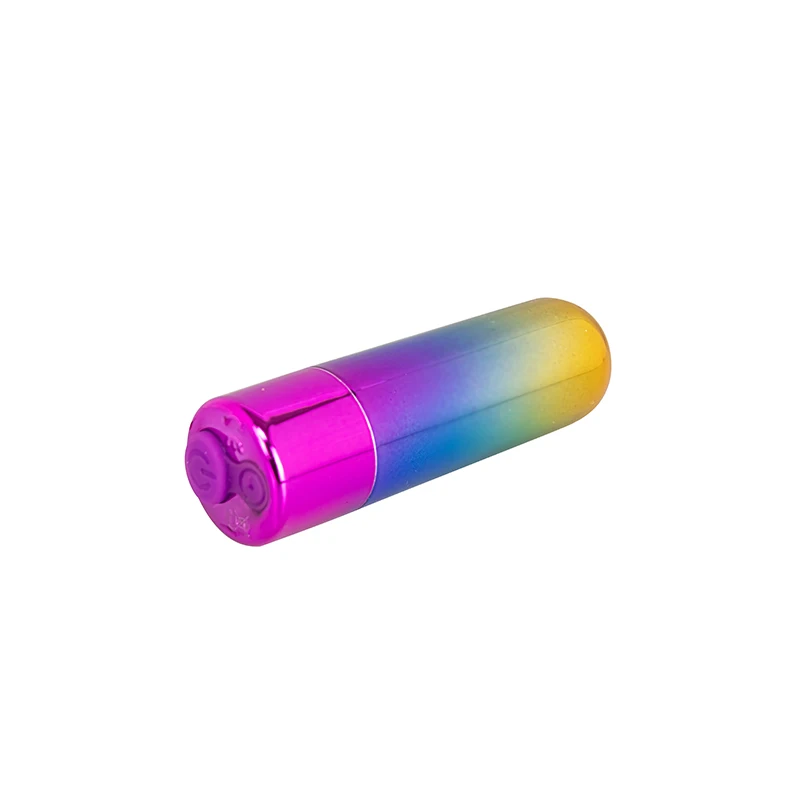 Rainbow Bullet Vibrator Full Body Sex Toy for Men and Woman Adult Sex Toys Rechargeable Mini Size Vibrator