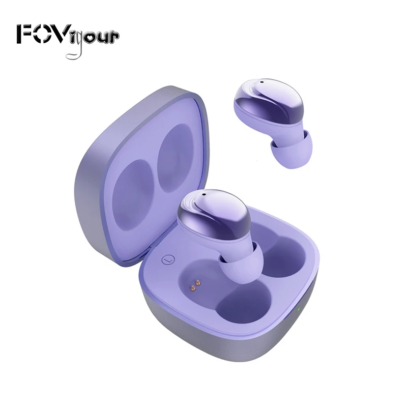 FOVigour 2021 New Arrivals V5.1 Earphone TWS Sports Earbuds Touch Control Wireless Earphones Built-in Mic