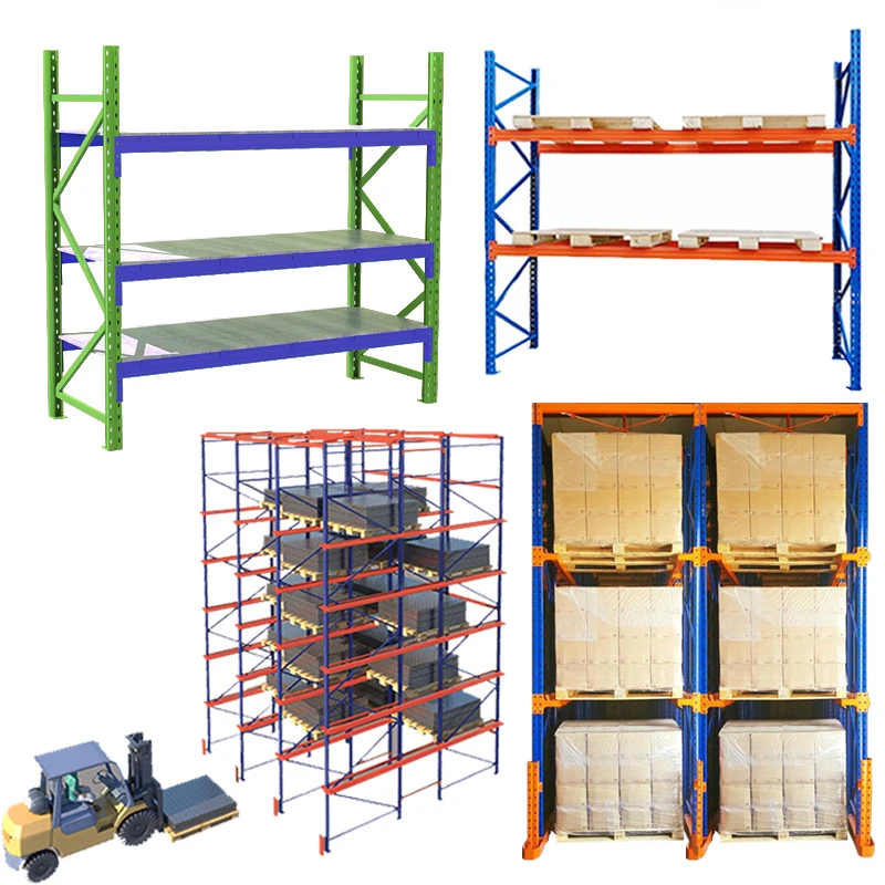 500 to 9000kg layer store clothing rack light duty warehouse storage rack pusher spring for racking rack shelf shelves