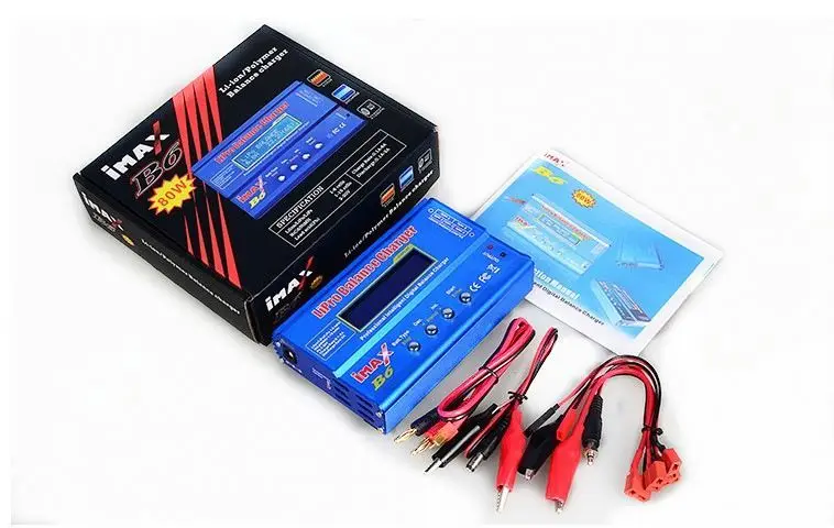 iMax B6 Balance Charger 80W 6A Li-Po/Li-Fe/Ni-MH/Li-lon/Ni-Cd/PB Battery Charger with T plug/Tamiya/XT60 optional
