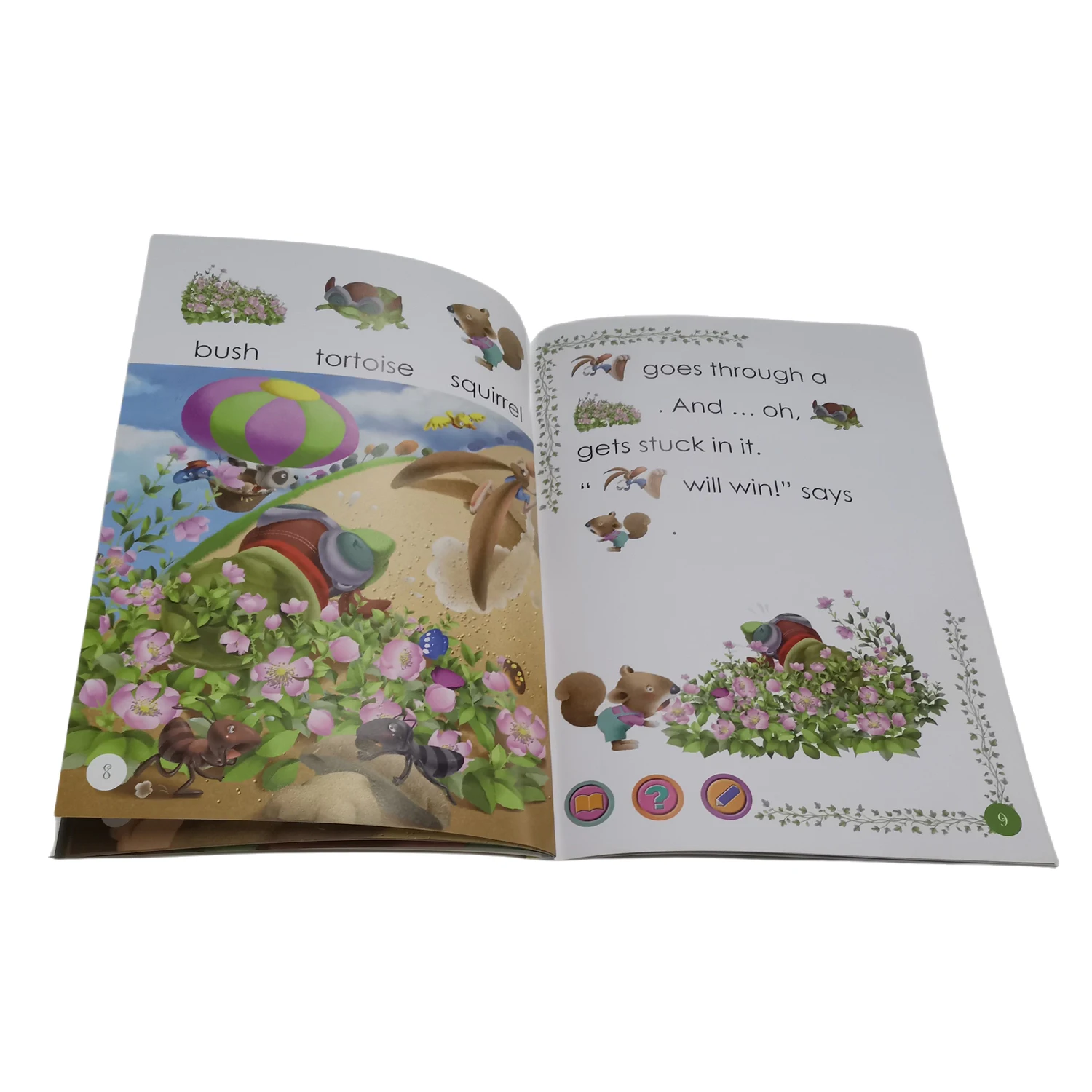 English kids bedtime picture story audio book with digital pen of The Tortoise and the Hare