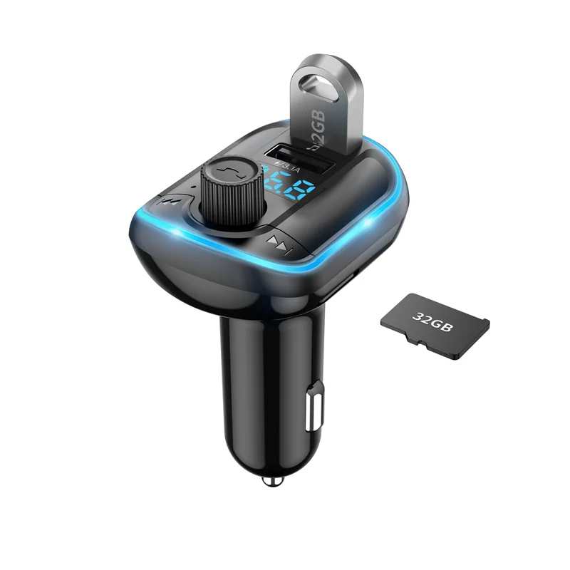 T829S Bluetooth Mp3 Usb Car Charger Adapter Fm Transmitter Bluetooth for Car Kit Handsfree Transmisor