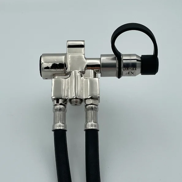 Scba Air Pressure Regulator With Quick Coupling Pressure Gauge For Air Breathing Apparatus