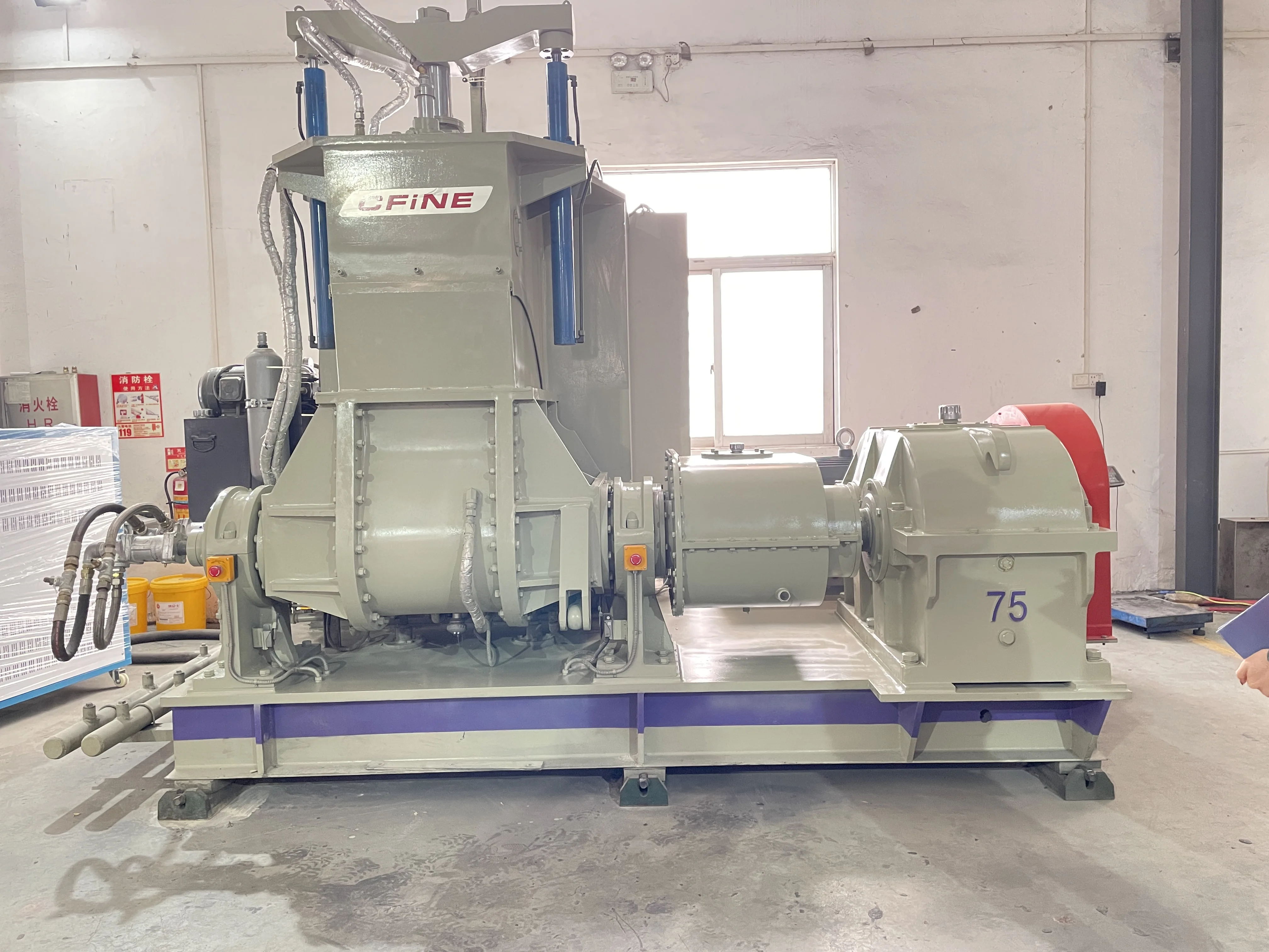 110L Production Rubber Kneader Mixer plastic Banbury Internal Mixer Rubber Insulation Tube Making Mixer Machine