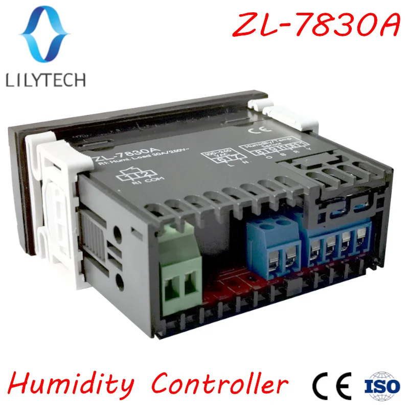 ZL-7830A 30A реле 100-240Vac цифровой контроллер влажности гигростат Humidistat Lilytech DHC-100 +