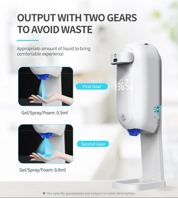 L5 Plus настенный термометр, дезинфицирующее средство для рук, автоматический дозатор жидкого мыла, датчик температуры спиртового спрея геля