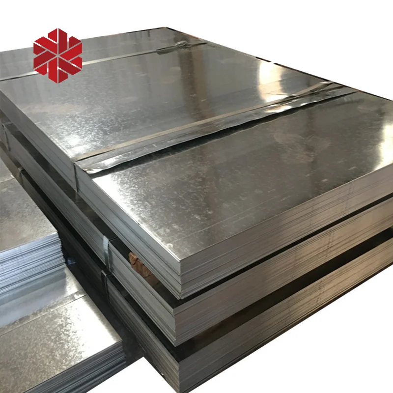 Hot Dip Galvanized Steel Plate 5mm Thickness Single Sided g3302 Galvanized Sheet 4 ft x 8 ft