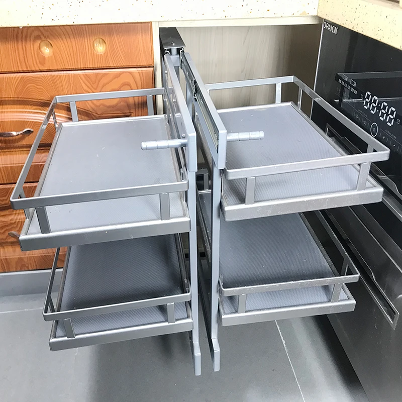 China Manufacturer Kitchen Cabinet Corner Baskets corner storage basket