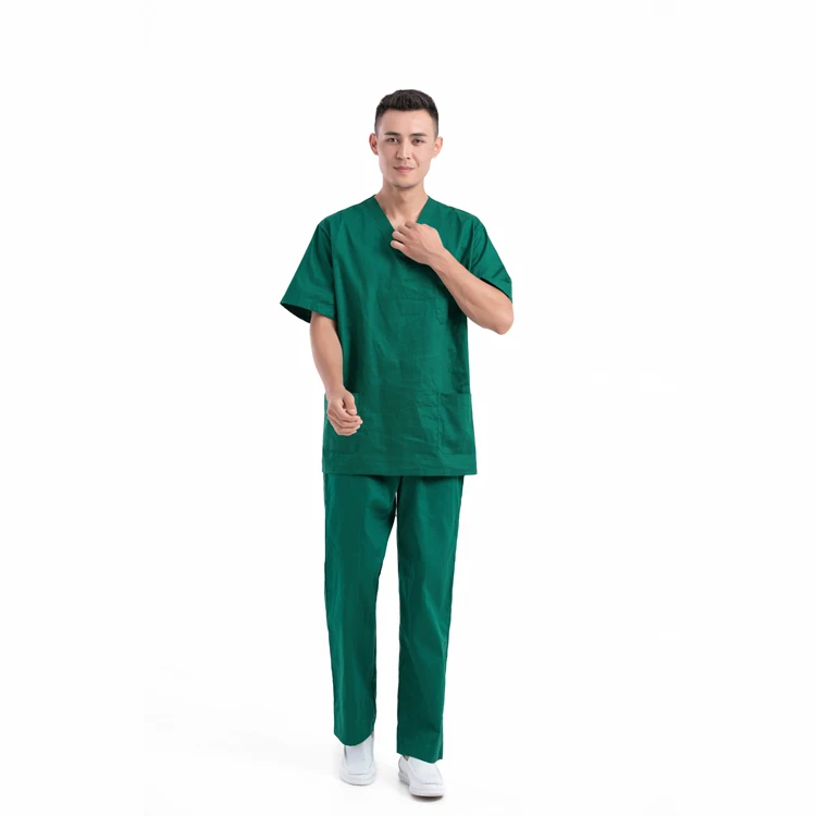 scrubs set Custom Scrubs Uniforms Sets Light Color Plus Size Doctor Hospital Medical Elastic Waist Jogger Nursing Scrubs