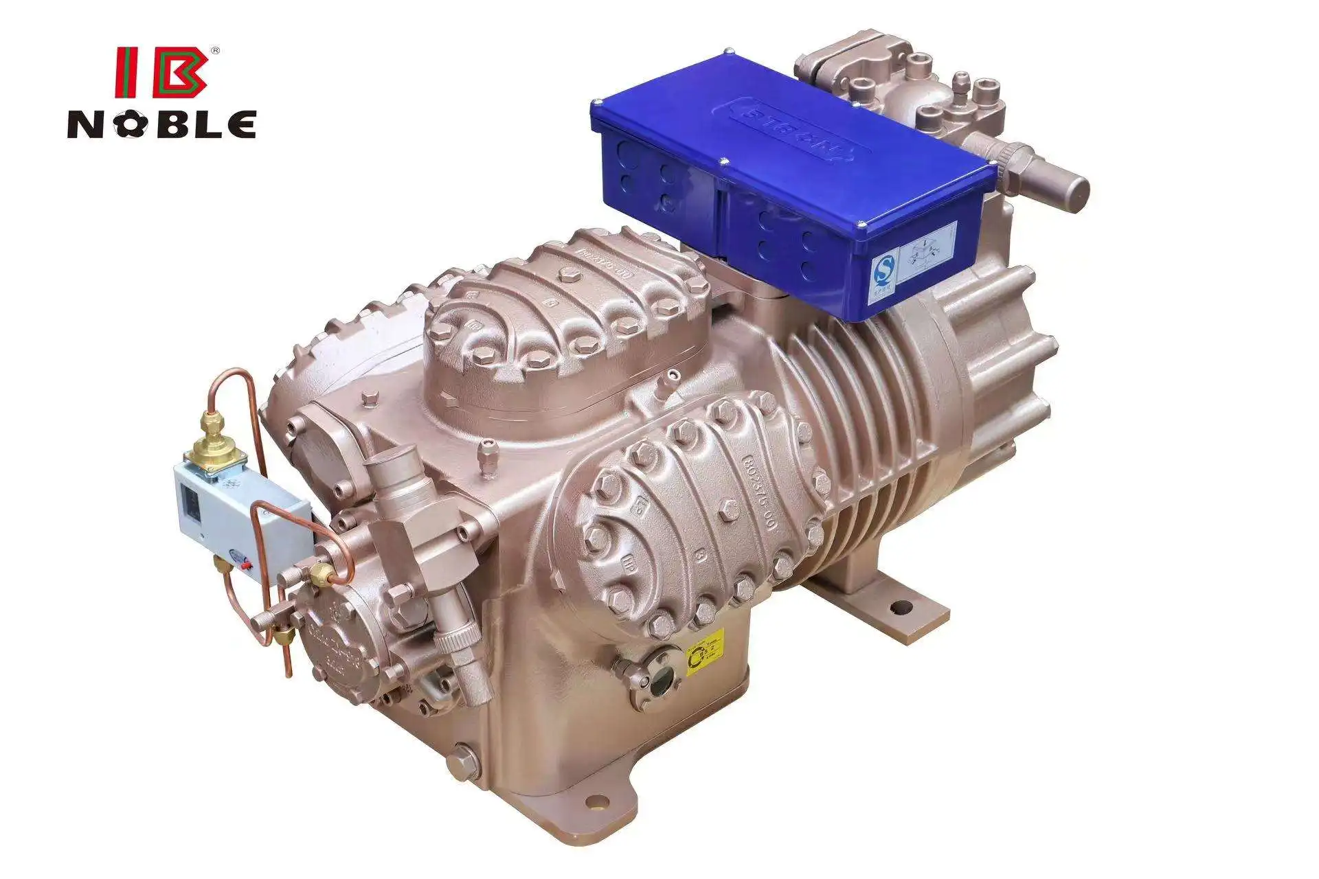 NOBLE Refrigeration Compressor 6 Cylinders Piston High Effective Cooling Capacity R404a R507a Refrigeratioon Tools for cold room
