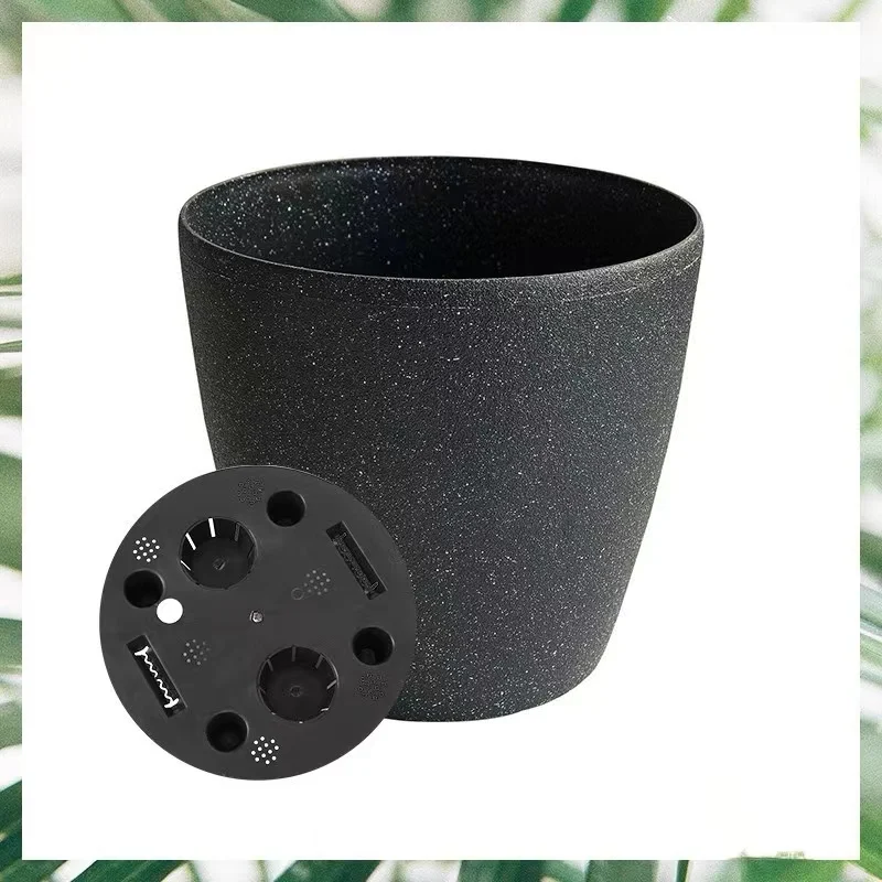 Modern Flower Pot Round Resin plant Pot Indoor Living Room Decorative planter Home Gardening Supplies Wholesale