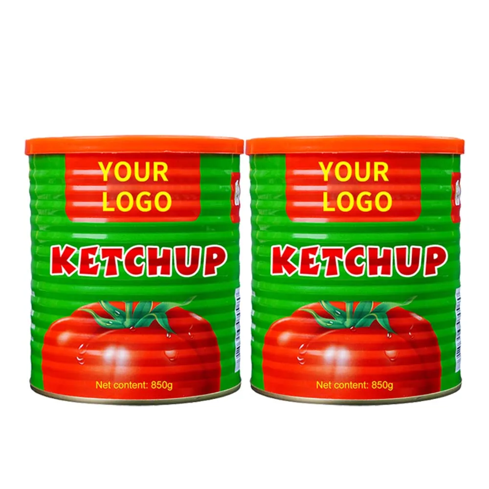 OEM factory sells well all year around Canned Tomato Paste easy open tomato pasta sauce 850g