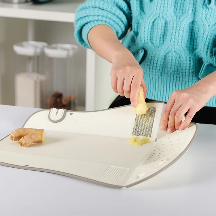 Wholesale Outdoor Custom Kitchen Portable Plastic Foldable Chopping Block Cutting Board